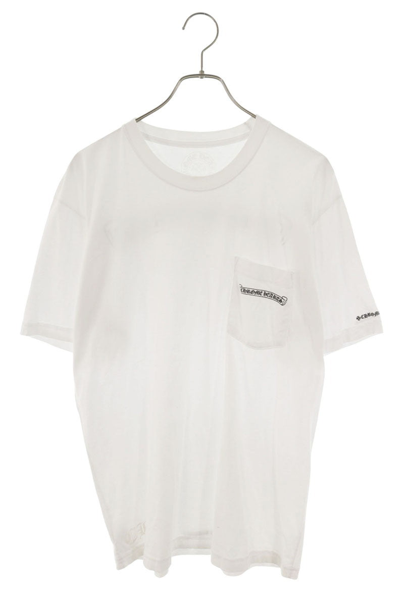 Chrome Hearts Scroll Label Print Cotton T-shirt White Size L