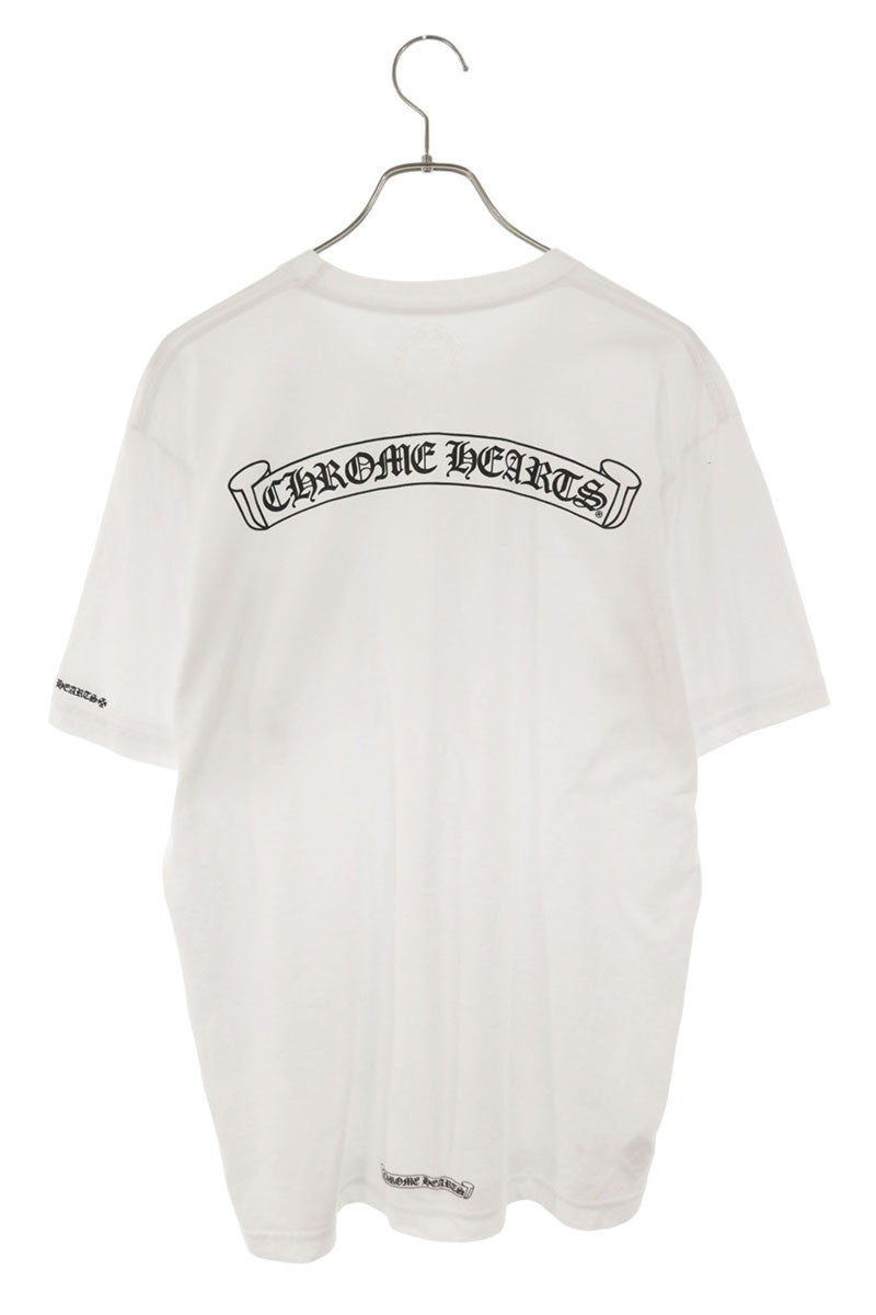 Chrome Hearts Scroll Label Print Cotton T-shirt White Size L