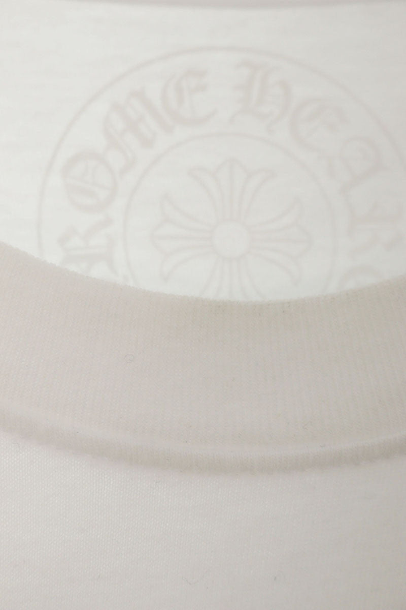 Chrome Hearts Scroll Label Print Cotton T-shirt White Size L