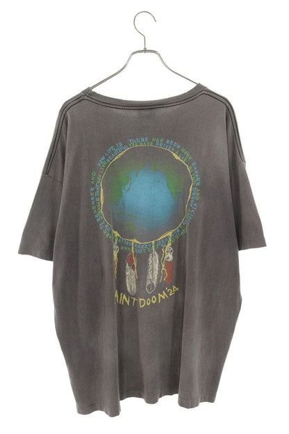 SAINT MICHAEL HOLY GHOST Vintage Print Tee Black Size XXL