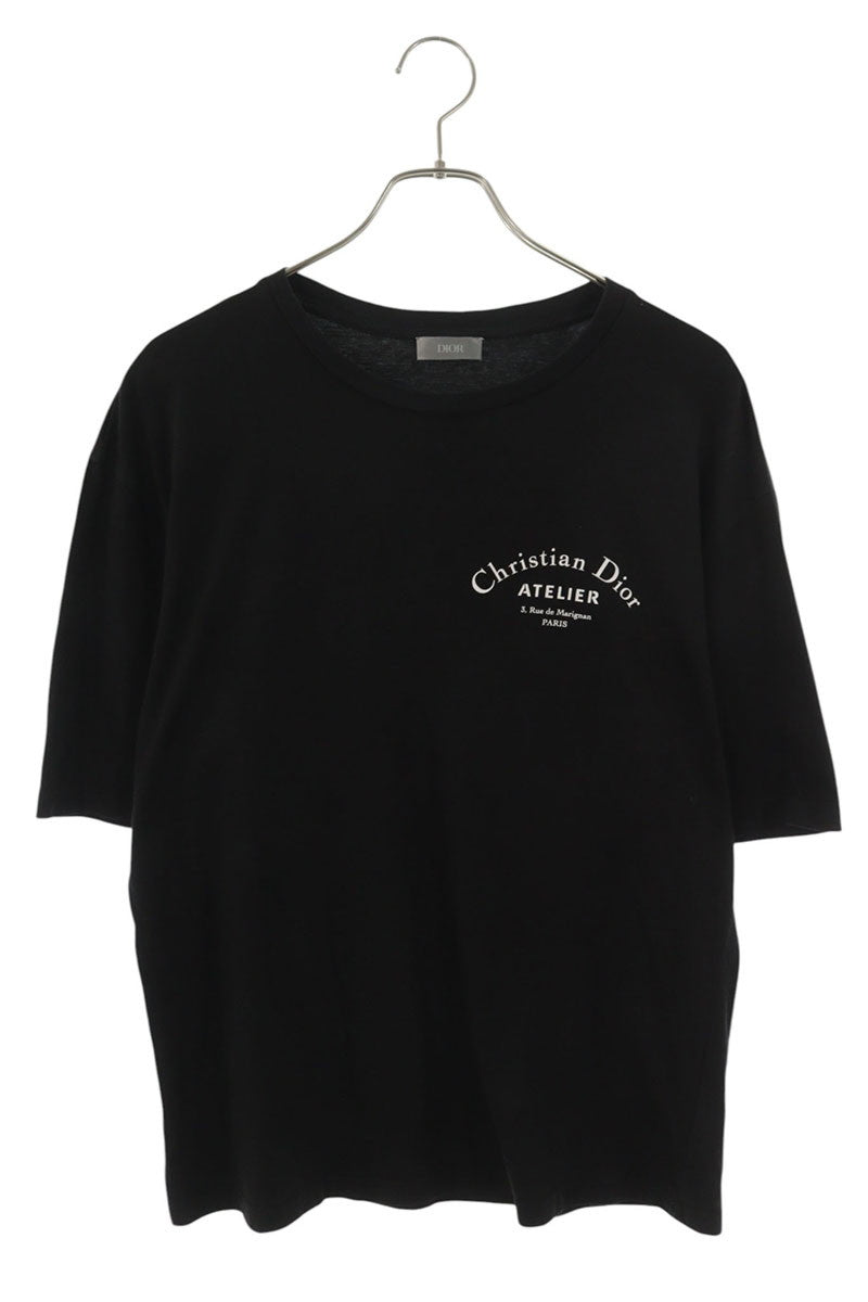 DIOR Atelier Logo Print T-Shirt Black Size M