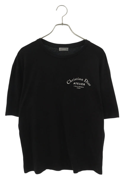 DIOR Atelier Logo Print T-Shirt Black Size M