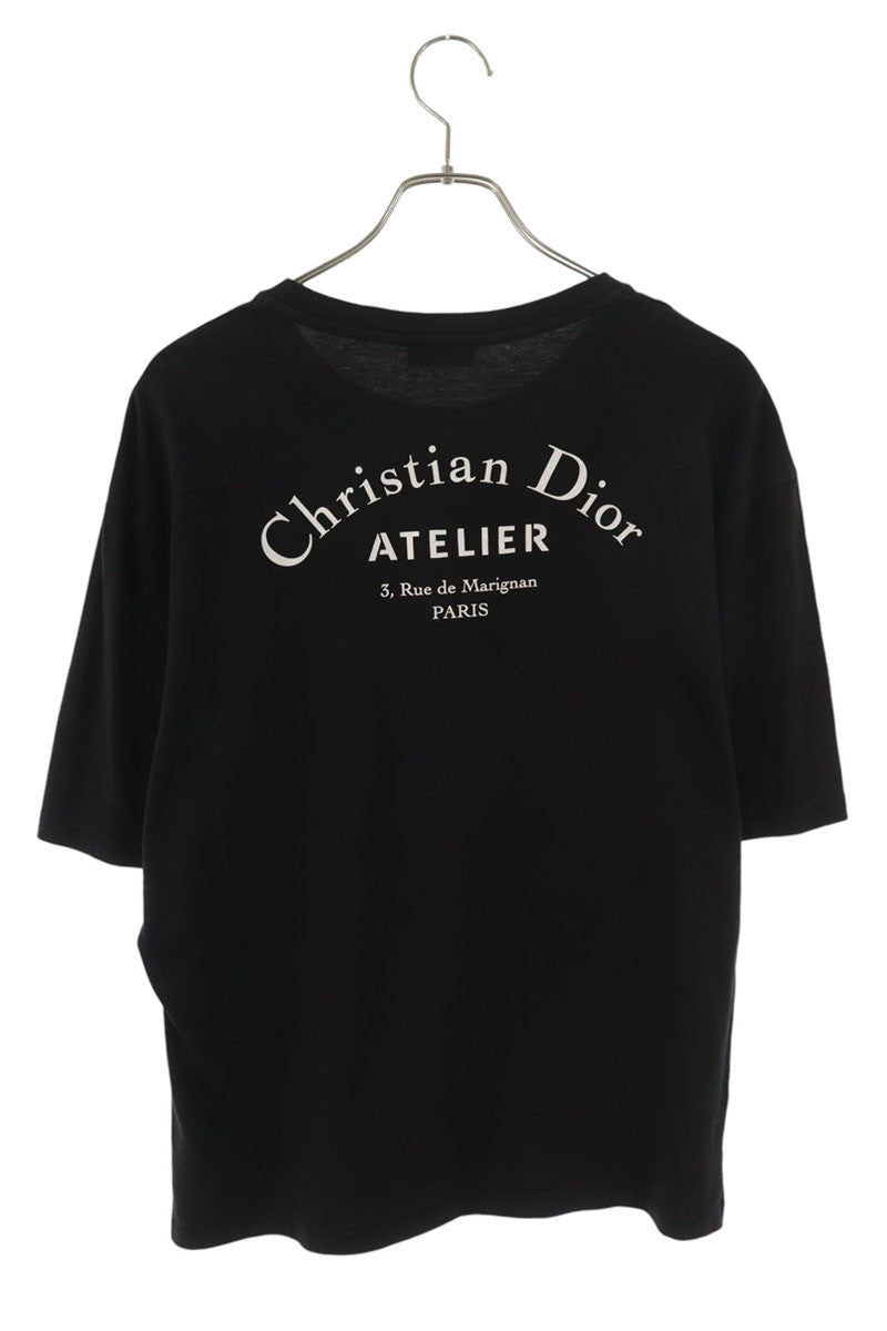 DIOR Atelier Logo Print T-Shirt Black Size M