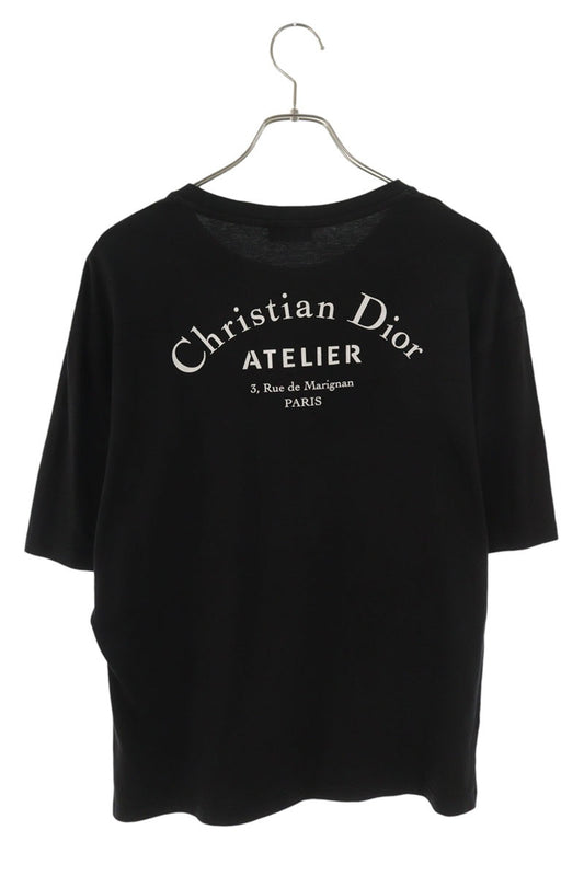 DIOR Atelier Logo Print T-Shirt Black Size M