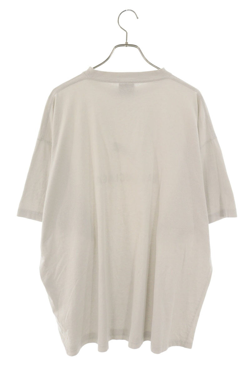 BALENCIAGA Double Name Print T-shirt White Size M