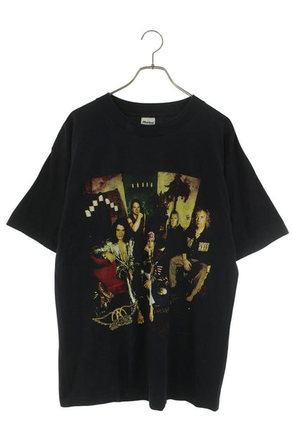 VINTAGE AEROSMITH MARINA Nine Lives Print T-Shirt Size L
