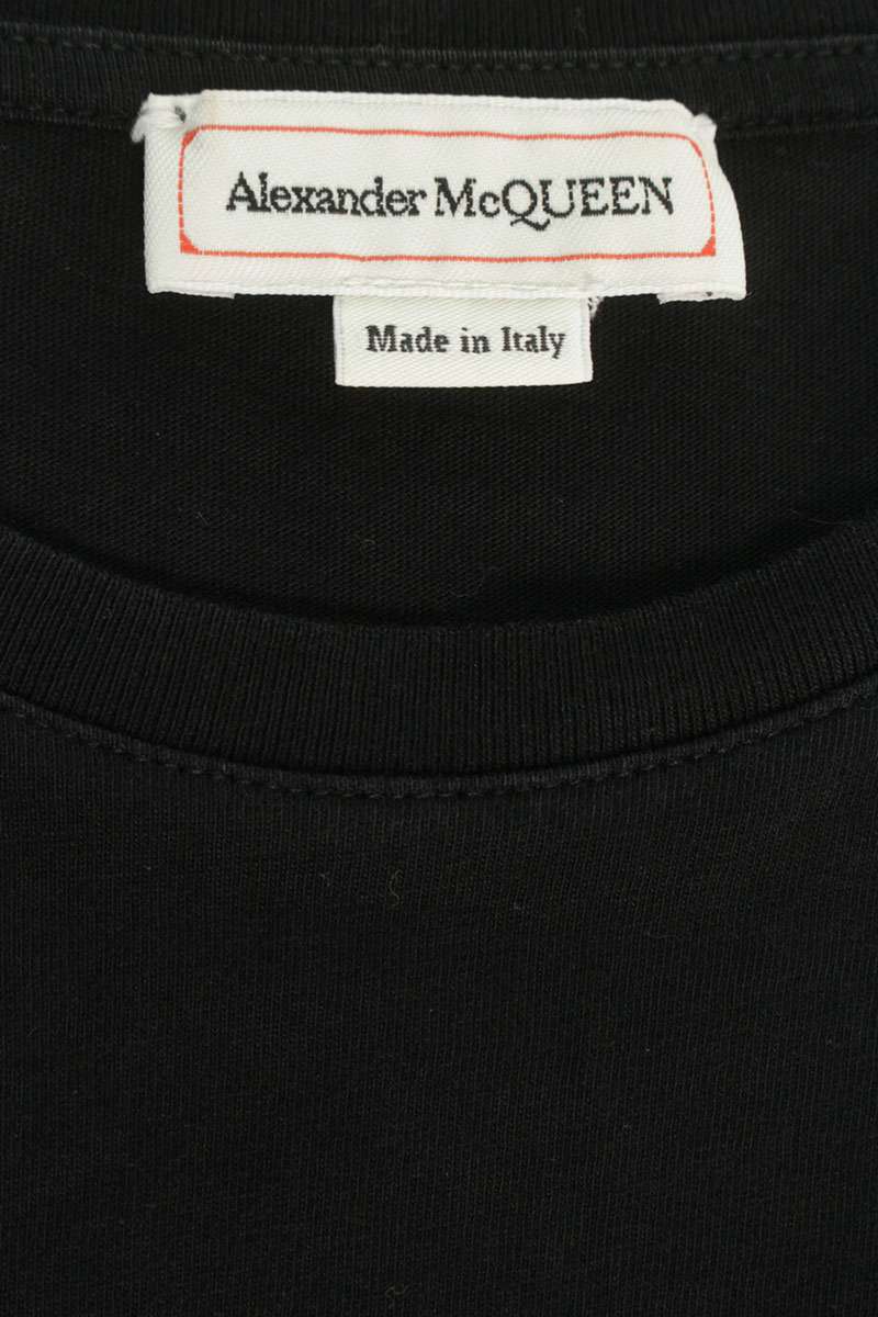 Alexander McQUEEN Logo Print T-Shirt Black Size L