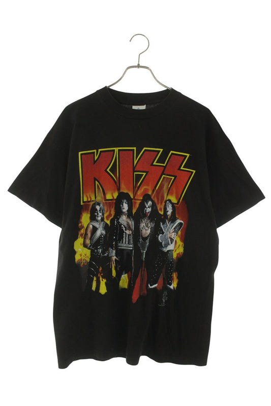 VINTAGE KISS ALIVE WORLDWIDE96 97 Print T-Shirt Black Size L