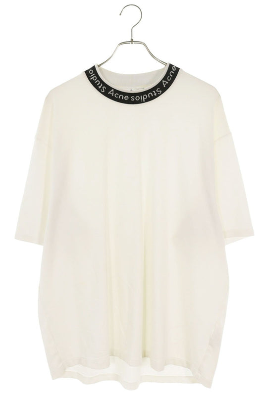 ACNE STUDIOS Neck Logo T-Shirt White Size XL