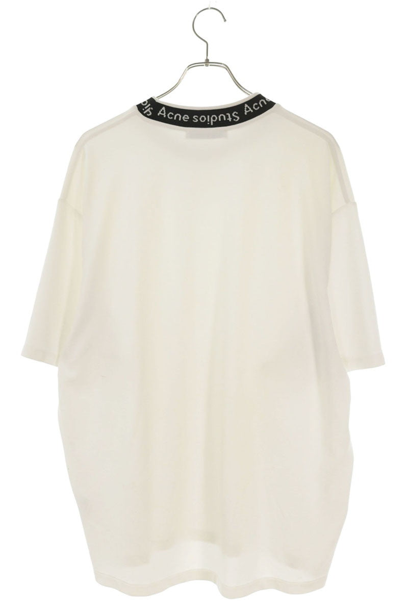 ACNE STUDIOS Neck Logo T-Shirt White Size XL