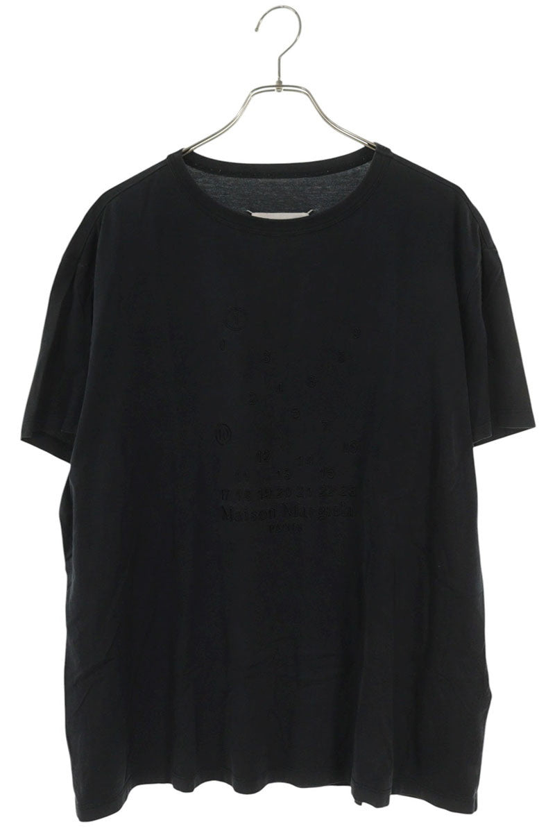 Maison Margiela Calendar Logo Embroidered Tee Black Size XL