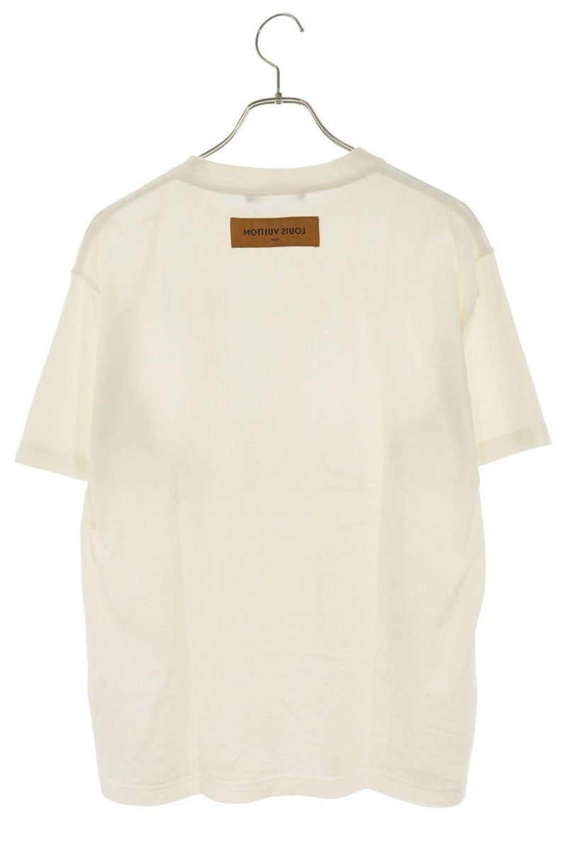 LOUISVUITTON LV Stitch Cotton T-shirt White Size M