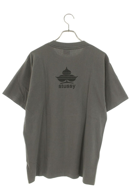 STUSSY 80s Old Clover Print T-Shirt Gray Size L