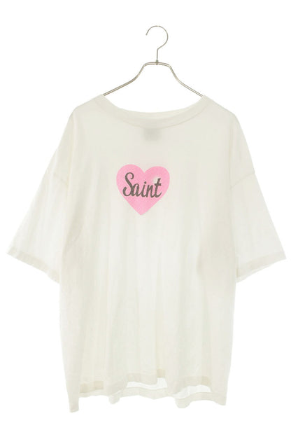 SAINT MICHAEL Heart Print Vintage Tee White Size XL