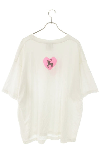 SAINT MICHAEL Heart Print Vintage Tee White Size XL