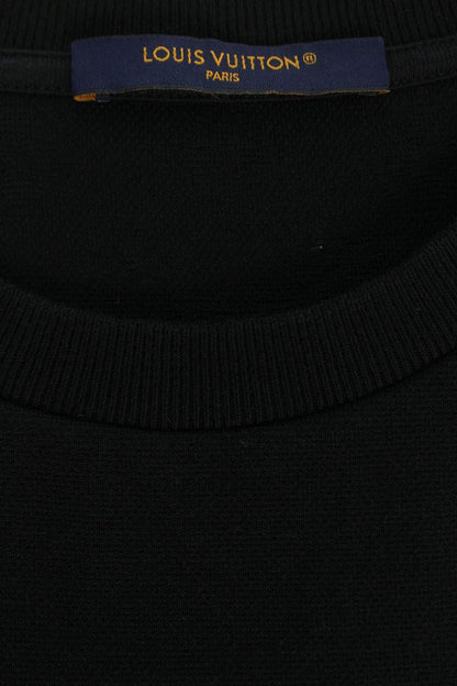 LOUISVUITTON Monogram Pocket Crewneck Tee Black Size S
