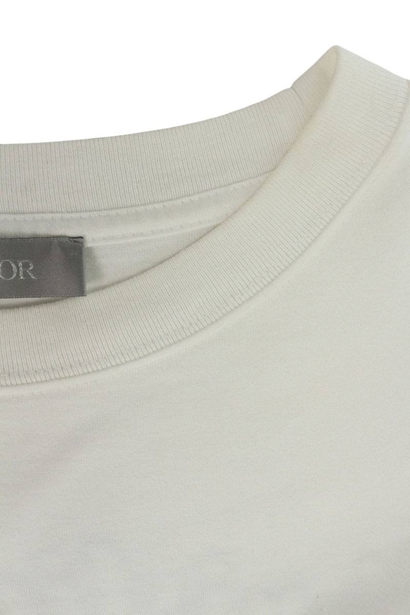 DIOR Atelier Logo Embroidered Pocket T-Shirt White Size S