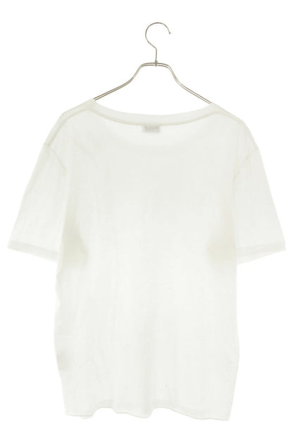 SAINT LAURENT PARIS Logo Print T-Shirt White Size M
