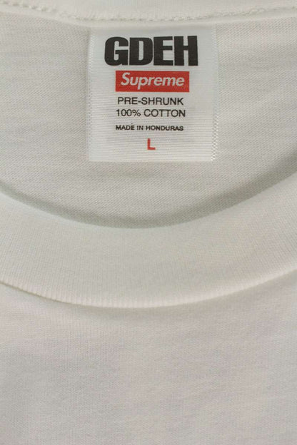 SUPREME 25SS Goodenough End Racism Cotton Tee White Size L