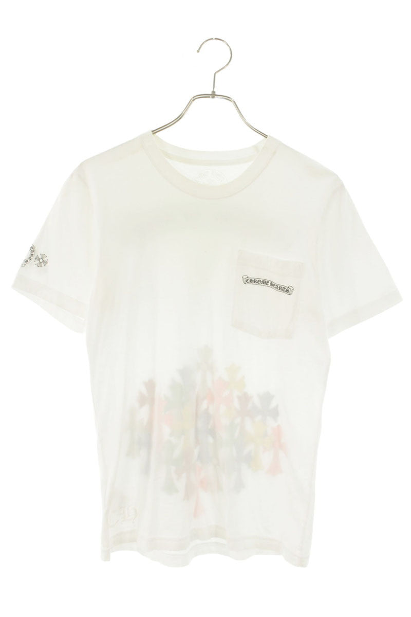 Chrome Hearts Multi Cemetery Cross Print Tee White Size S
