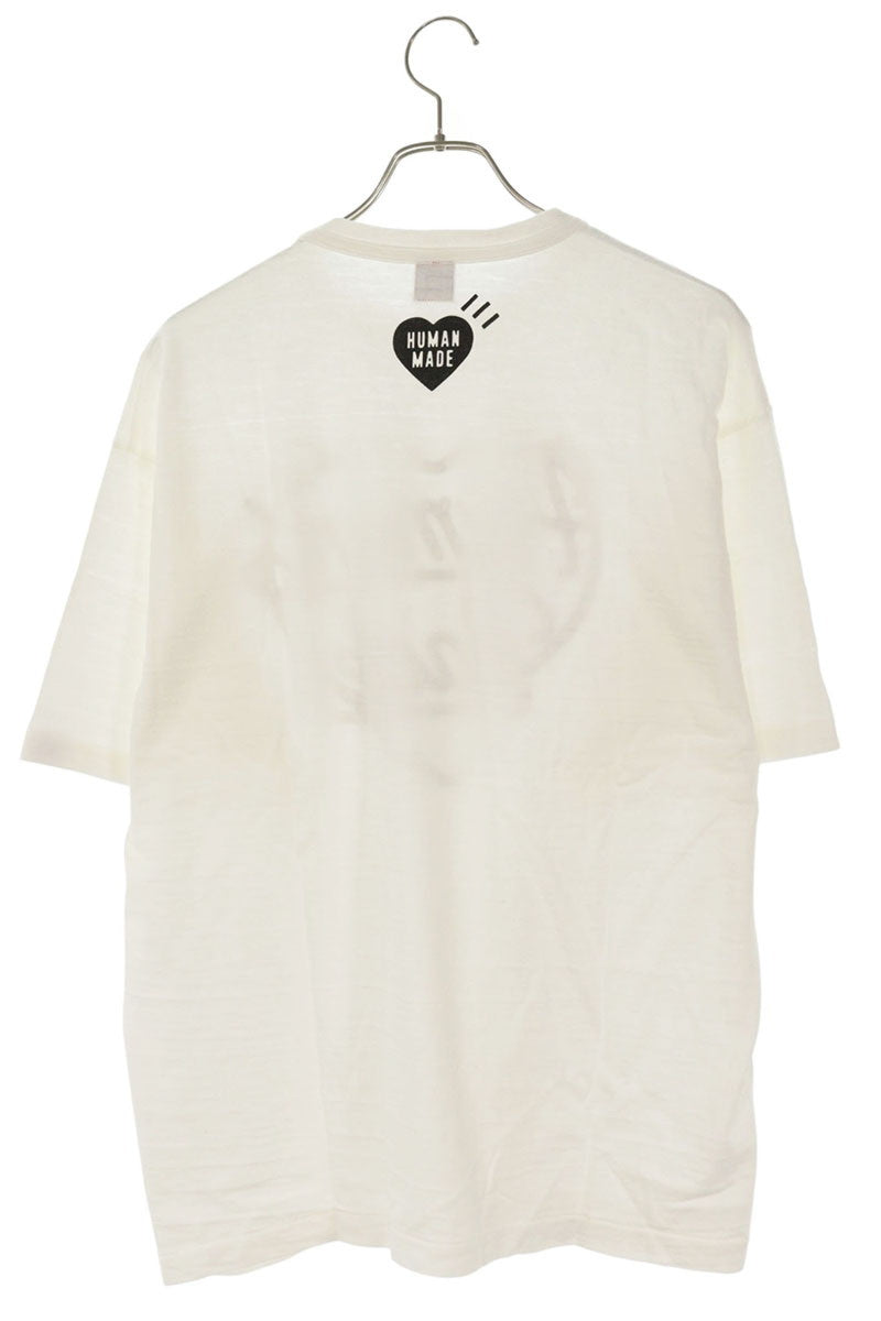 HUMAN MADE HM25TE001 Heart Logo Print Tee White Size XXL