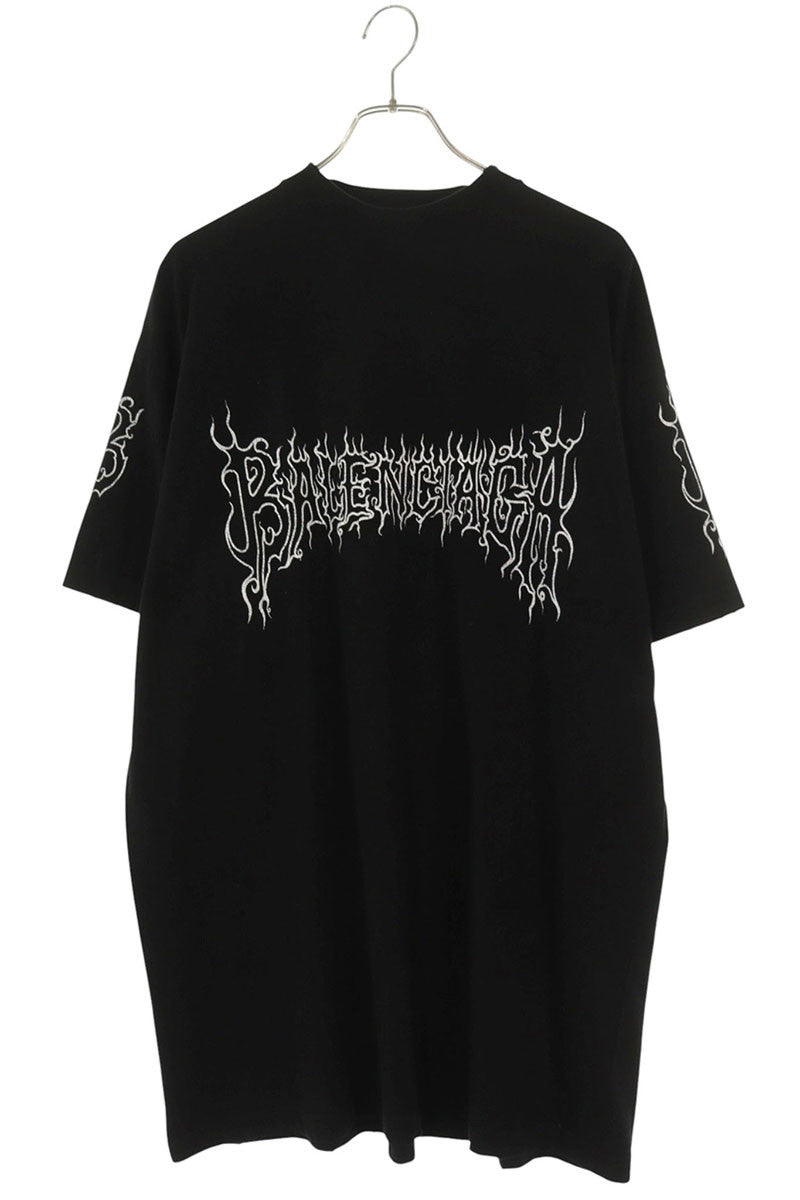 BALENCIAGA 24SS Dark Web Oversized T-Shirt Black Size S