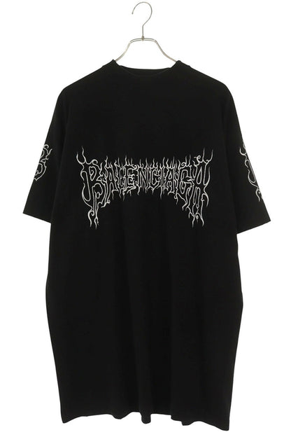 BALENCIAGA 24SS Dark Web Oversized T-Shirt Black Size S