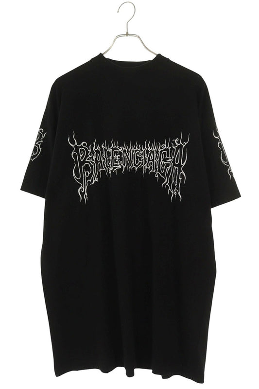BALENCIAGA 24SS Dark Web Oversized T-Shirt Black Size S