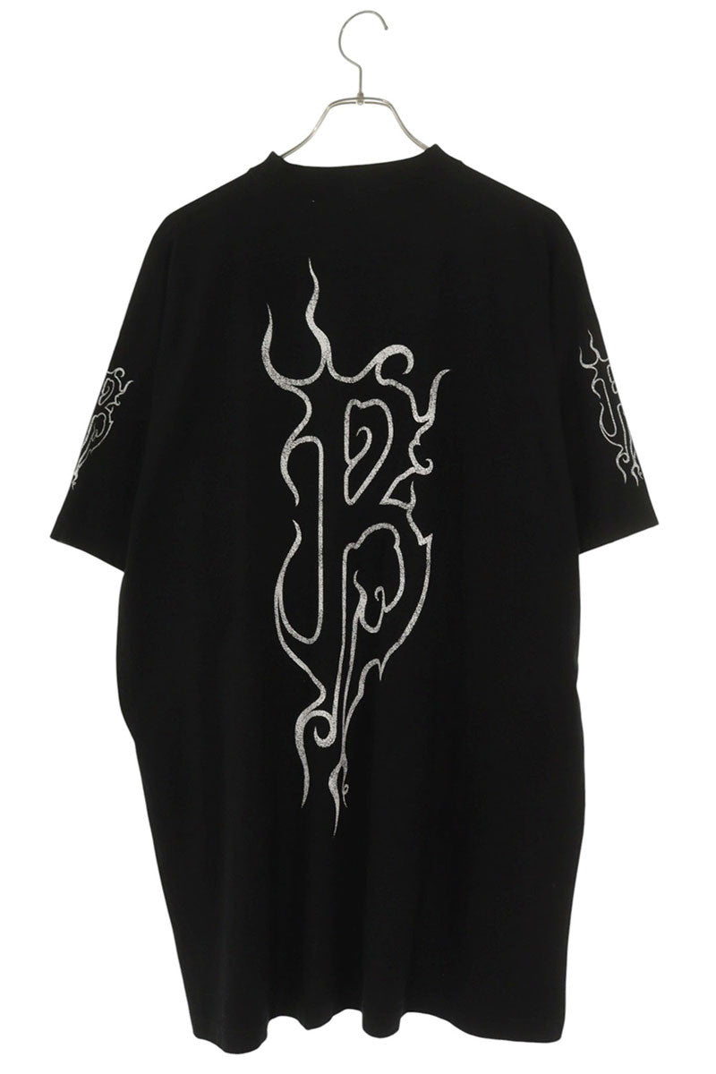 BALENCIAGA 24SS Dark Web Oversized T-Shirt Black Size S
