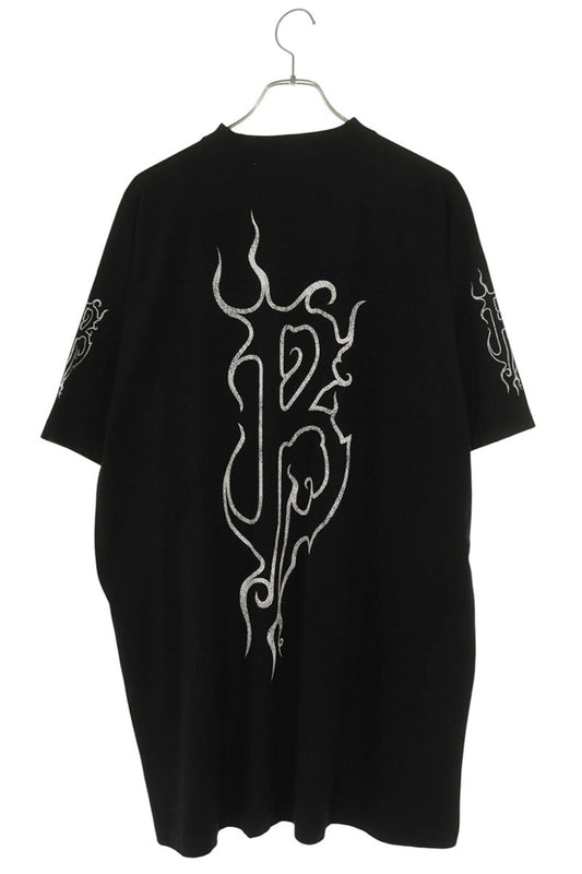 BALENCIAGA 24SS Dark Web Oversized T-Shirt Black Size S