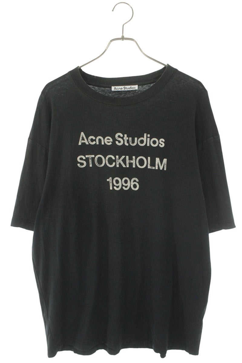 ACNE STUDIOS Logo Print Relaxed Fit Vintage Wash Tee Size L