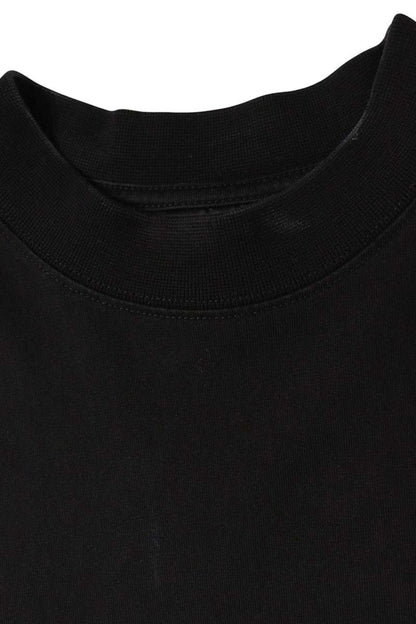 BALENCIAGA Mirror Logo Print Cotton T-Shirt Black Size XS