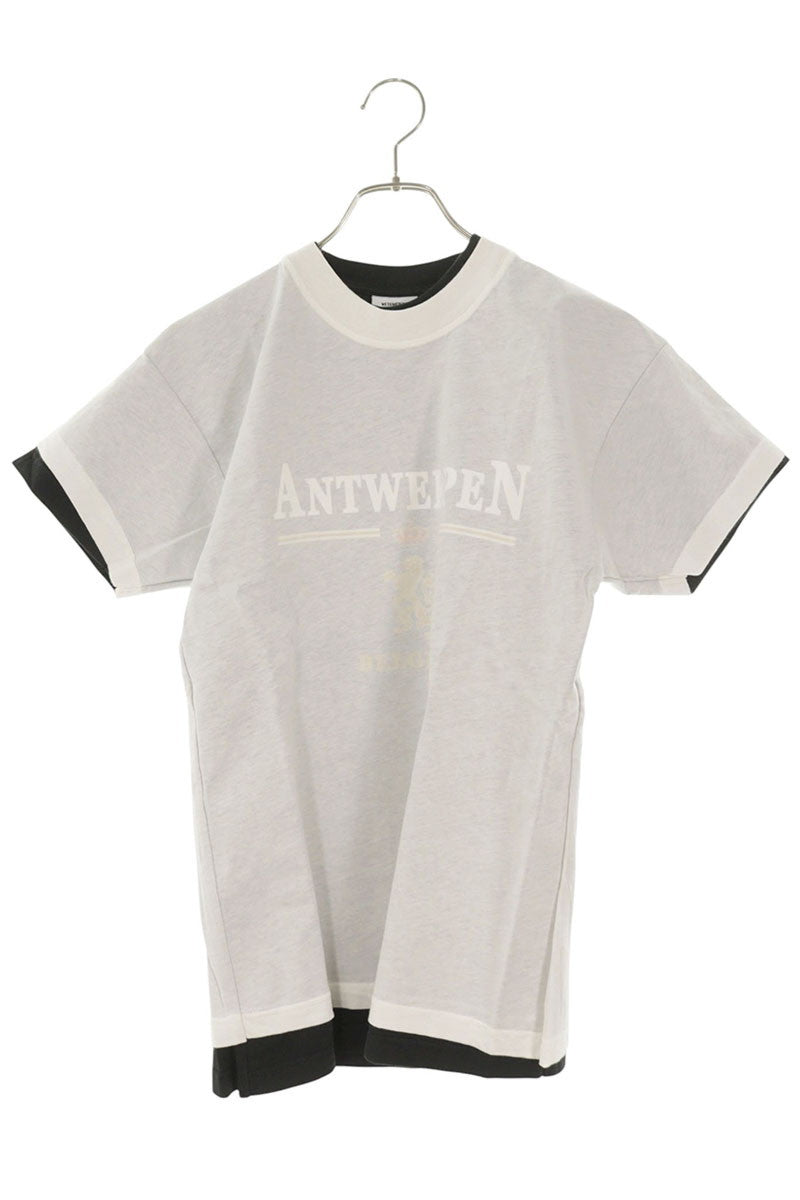 VETEMENTS x Hanes Cotton Layered Tee White/Black Size S