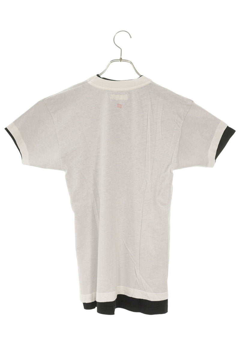 VETEMENTS x Hanes Cotton Layered Tee White/Black Size S