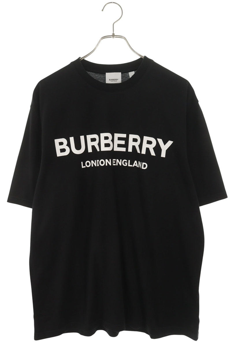 Burberry Logo Print Cotton Black T-Shirt Size M