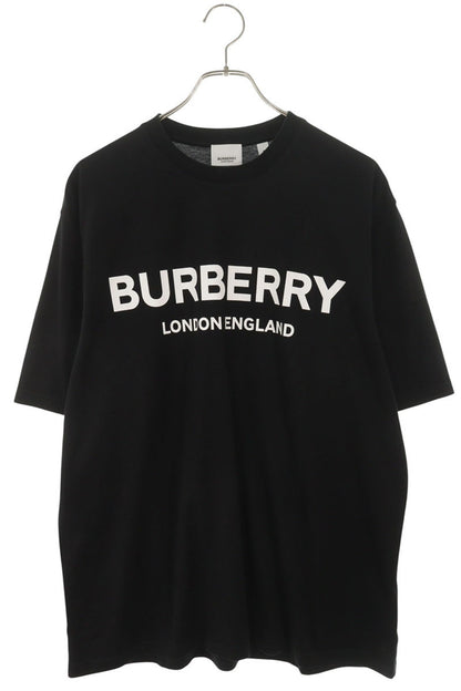 Burberry Logo Print Cotton Black T-Shirt Size M