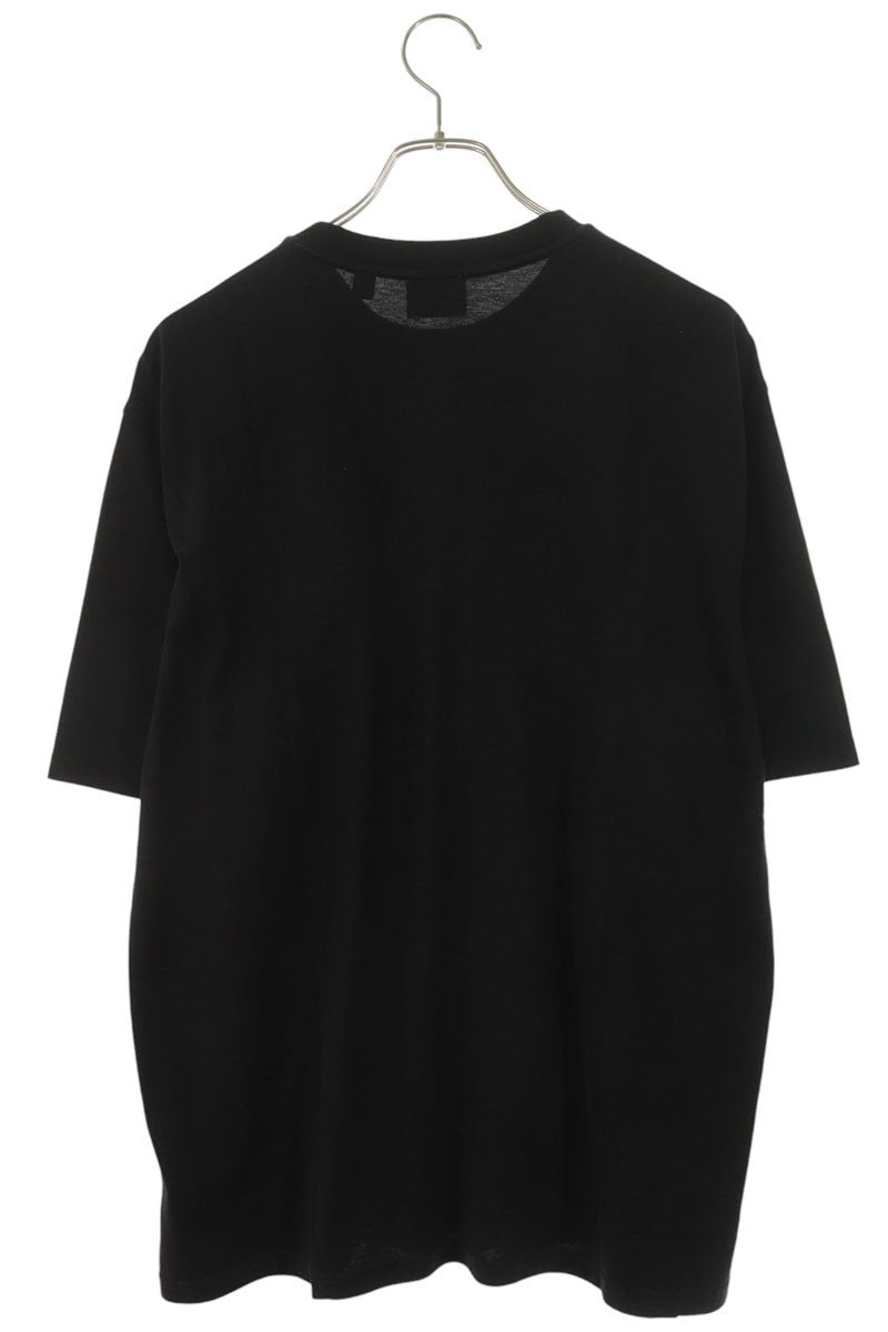 Burberry Logo Print Cotton Black T-Shirt Size M