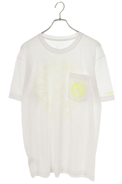 Chrome Hearts Back Horseshoe Print Tee Yellow/White Size L