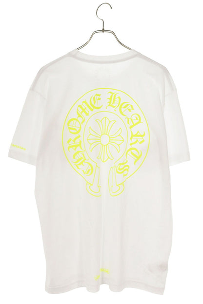 Chrome Hearts Back Horseshoe Print Tee Yellow/White Size L