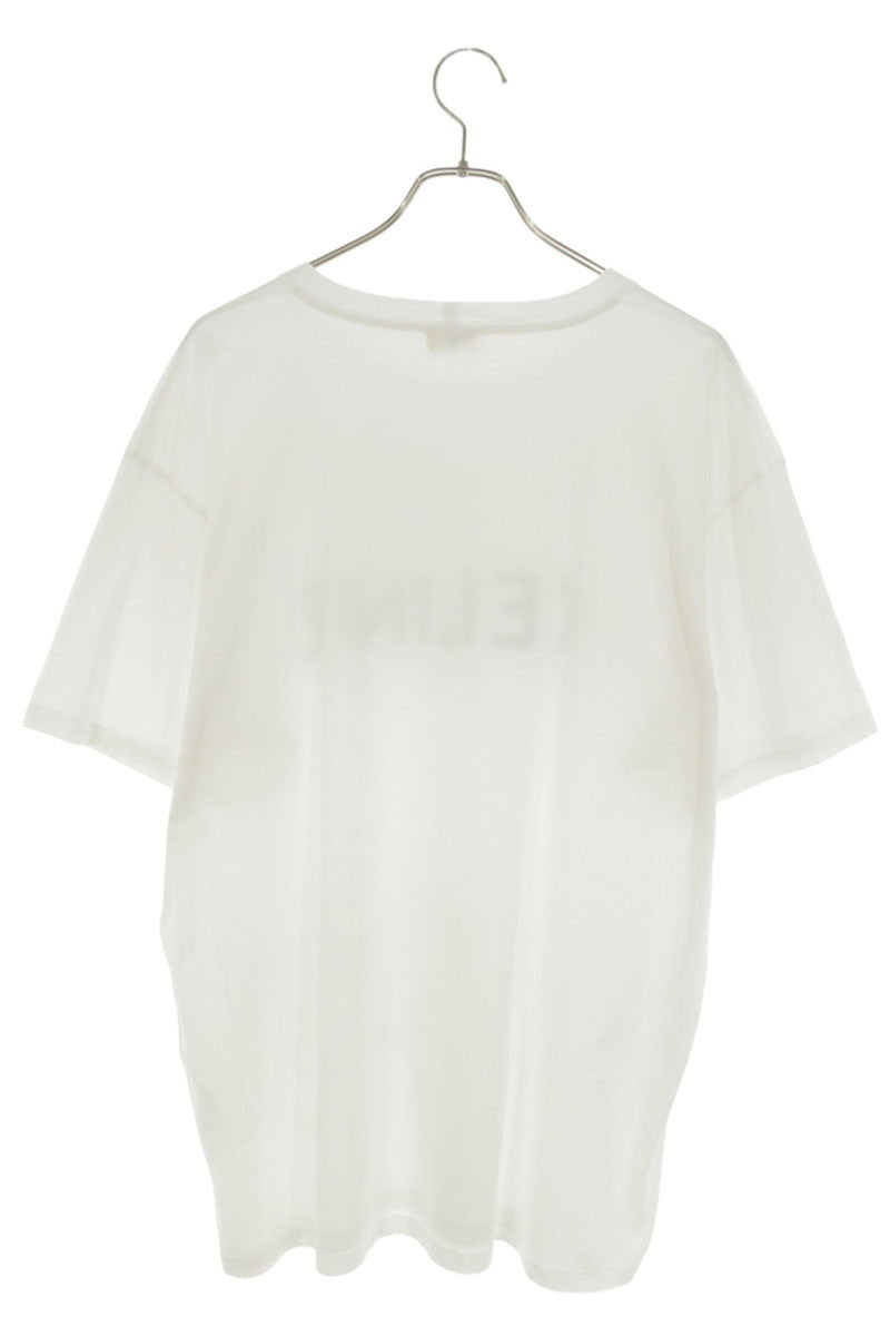 CELINE Loose Fit Logo Print White T-Shirt Size XXL