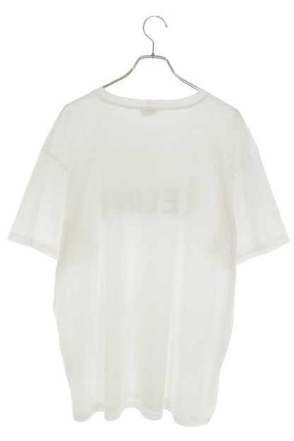 CELINE Loose Fit Logo Print White T-Shirt Size XXL