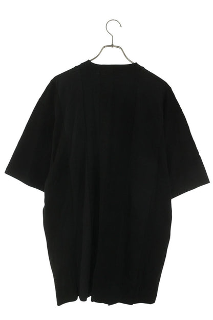 BALENCIAGA Reconstructed Cotton T-Shirt Black Size M