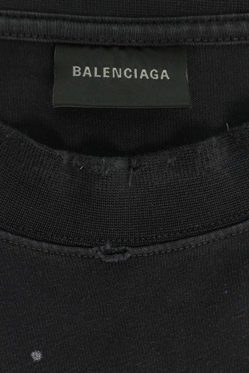 BALENCIAGA Statue of Liberty Paris Print Tee Black Size S