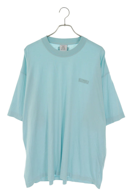 VETEMENTS 24SS UE64TR500MI Logo Tee Light Blue Size S