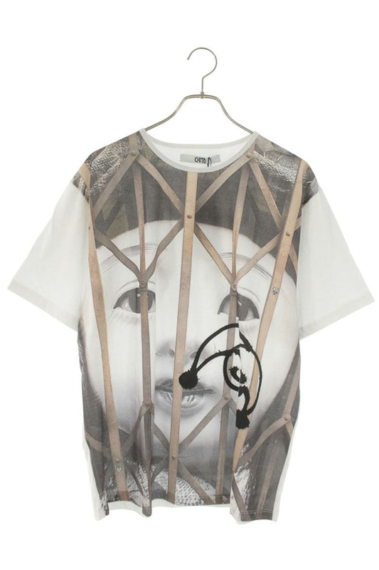 CHITO White Doll Print T-shirt Size L