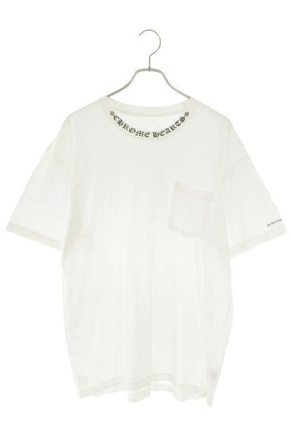 Chrome Hearts Neck Logo Print T-Shirt White Size XL