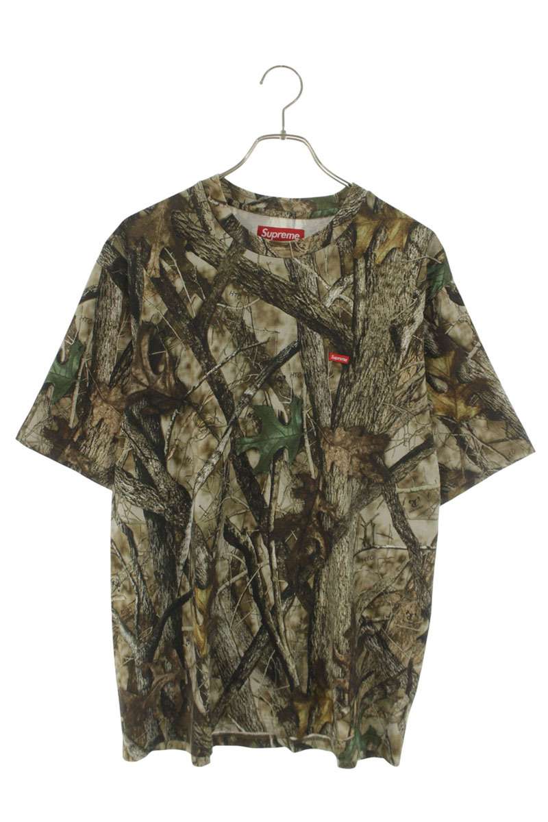 SUPREME 24AW Small Box Tee Camo Green Size M