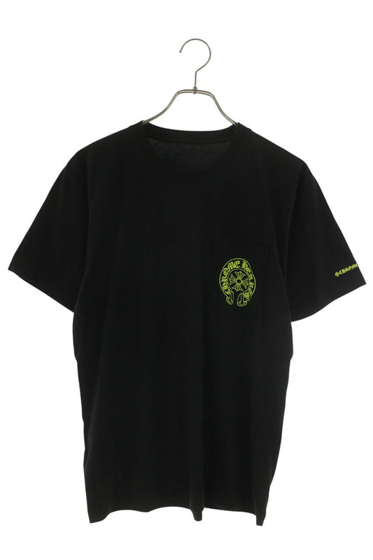 Chrome Hearts Back Horseshoe Print Tee Black/Yellow Size M