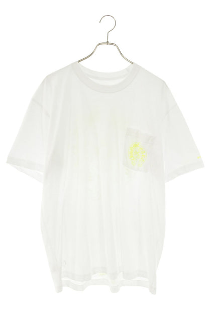 Chrome Hearts Back Horseshoe Print Tee White/Yellow Size XL