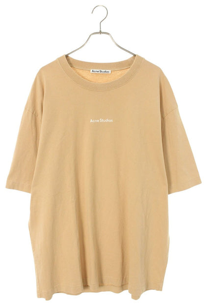ACNE STUDIOS Beige Logo Stamp Print T-Shirt Size XXL